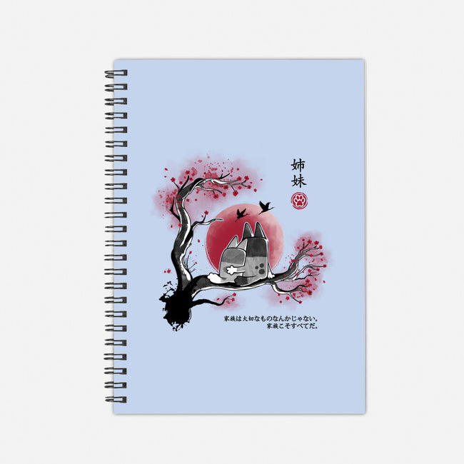 Heeler Sisters In Japan-None-Dot Grid-Notebook-retrodivision