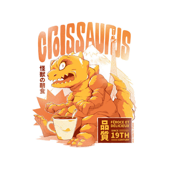 Croissaurus-Unisex-Zip-Up-Sweatshirt-Kabuto Studio