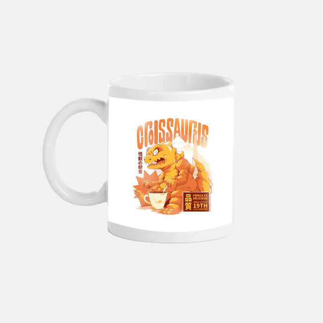 Croissaurus-None-Mug-Drinkware-Kabuto Studio