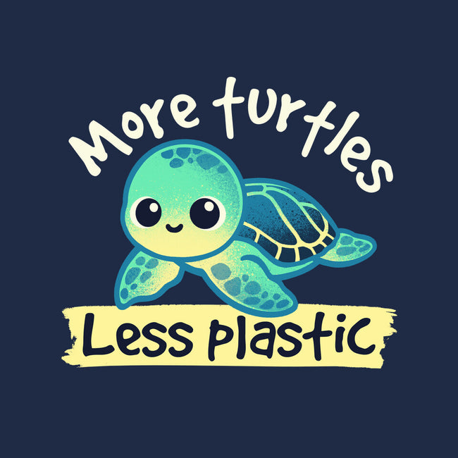 More Turtles Less Plastic-None-Polyester-Shower Curtain-NemiMakeit