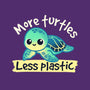 More Turtles Less Plastic-None-Removable Cover w Insert-Throw Pillow-NemiMakeit
