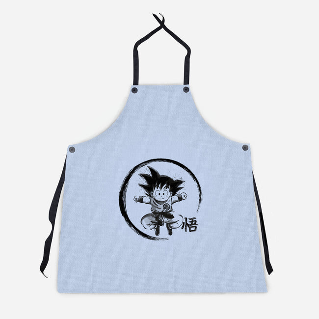 Goku Kid-Unisex-Kitchen-Apron-fanfabio