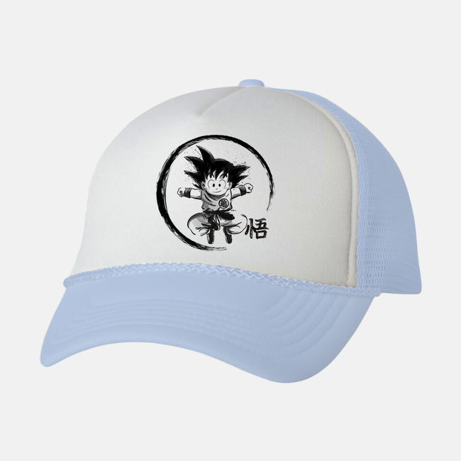 Goku Kid-Unisex-Trucker-Hat-fanfabio