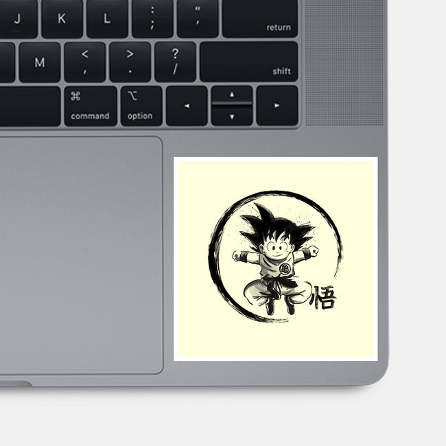 Goku Kid-None-Glossy-Sticker-fanfabio