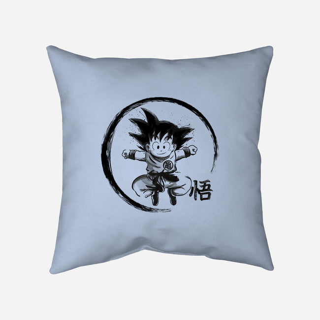 Goku Kid-None-Removable Cover-Throw Pillow-fanfabio