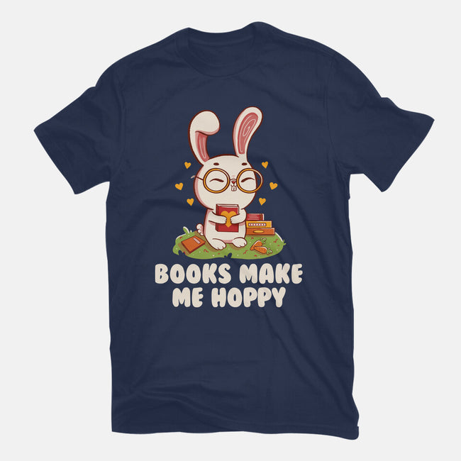 Books Make Me Hoppy-Youth-Basic-Tee-tobefonseca