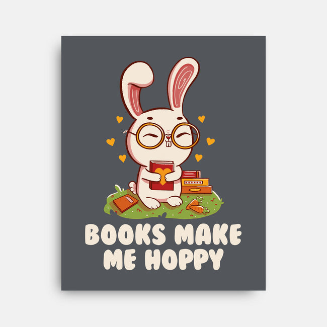 Books Make Me Hoppy-None-Stretched-Canvas-tobefonseca