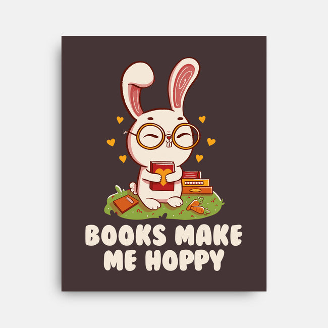 Books Make Me Hoppy-None-Stretched-Canvas-tobefonseca