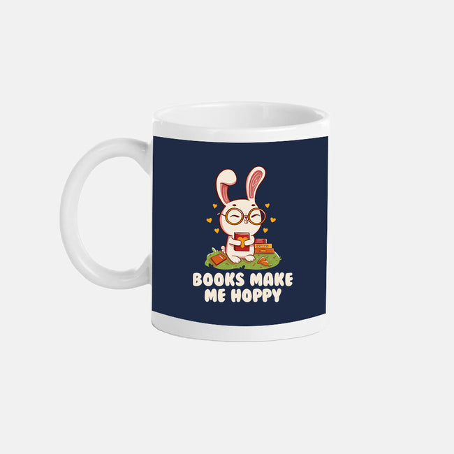 Books Make Me Hoppy-None-Mug-Drinkware-tobefonseca