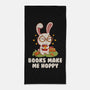 Books Make Me Hoppy-None-Beach-Towel-tobefonseca