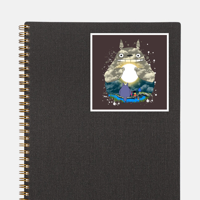 Totoro Moonlight-None-Glossy-Sticker-JamesQJO