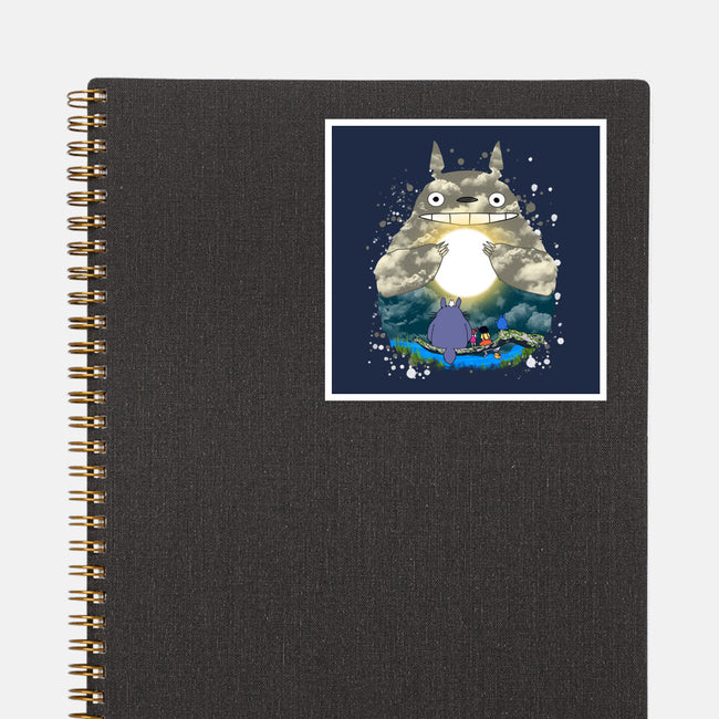 Totoro Moonlight-None-Glossy-Sticker-JamesQJO