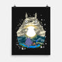 Totoro Moonlight-None-Matte-Poster-JamesQJO