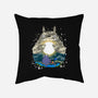 Totoro Moonlight-None-Removable Cover w Insert-Throw Pillow-JamesQJO