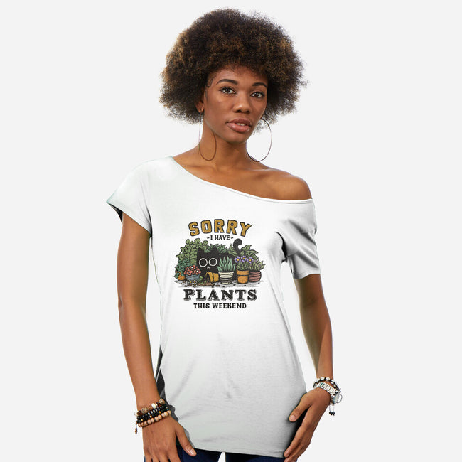 I Have Plants This Weekend-Womens-Off Shoulder-Tee-kg07