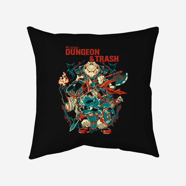 Dungeon And Trash-None-Removable Cover-Throw Pillow-Estudio Horta