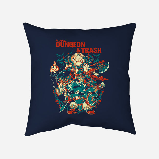 Dungeon And Trash-None-Removable Cover-Throw Pillow-Estudio Horta