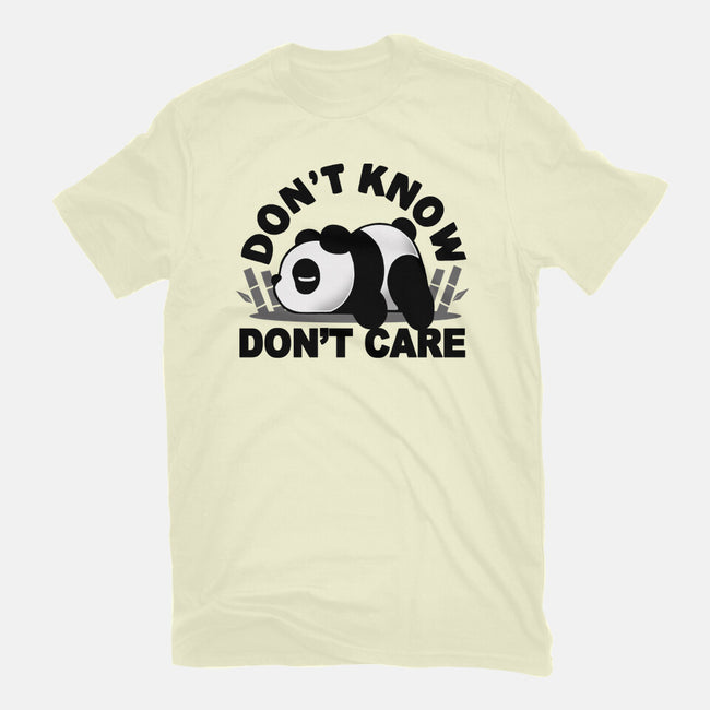Don't Know Don't Care-Mens-Basic-Tee-Vallina84