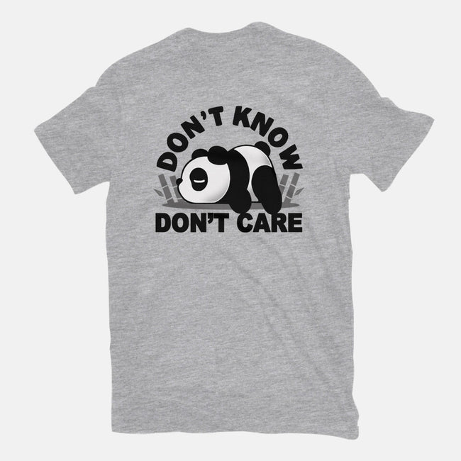 Don't Know Don't Care-Mens-Basic-Tee-Vallina84