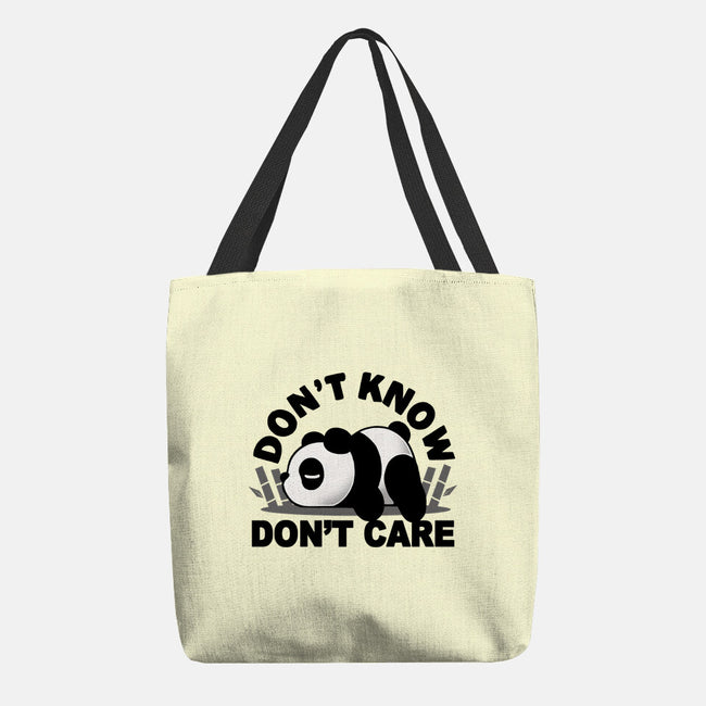 Don't Know Don't Care-None-Basic Tote-Bag-Vallina84