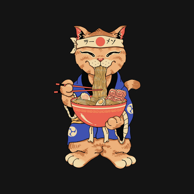 Ramen Meowster Standing-None-Polyester-Shower Curtain-vp021