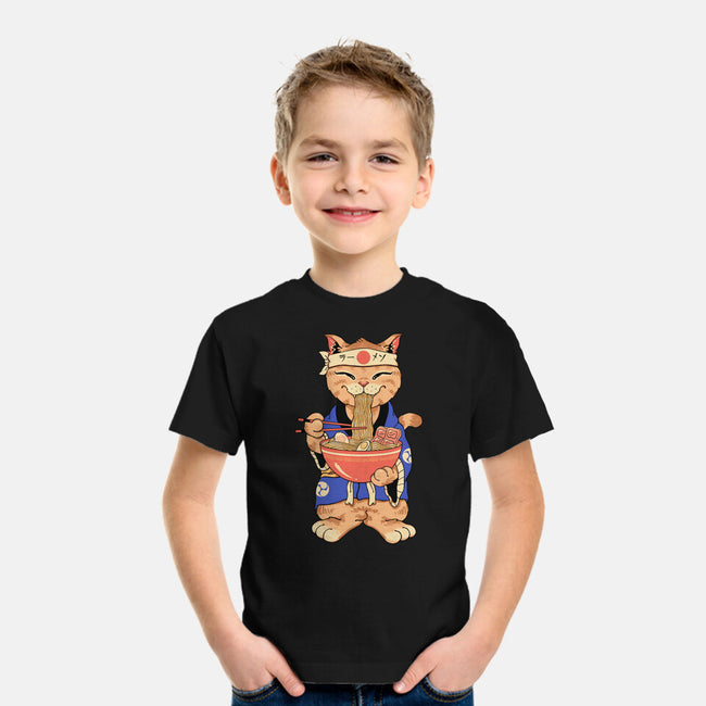 Ramen Meowster Standing-Youth-Basic-Tee-vp021
