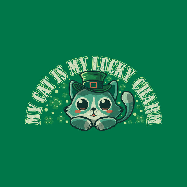 My Cat Is My Lucky Charm-None-Removable Cover-Throw Pillow-erion_designs