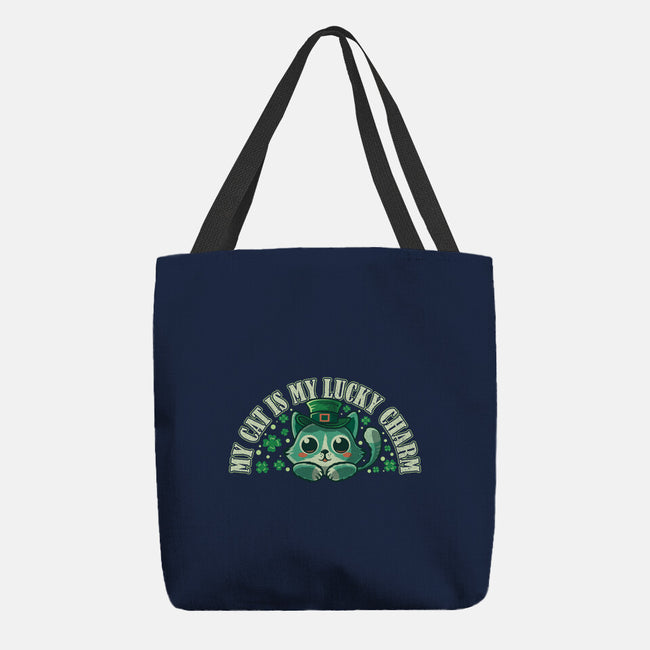 My Cat Is My Lucky Charm-None-Basic Tote-Bag-erion_designs