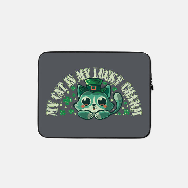 My Cat Is My Lucky Charm-None-Zippered-Laptop Sleeve-erion_designs