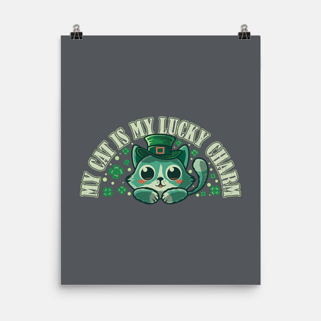 My Cat Is My Lucky Charm-None-Matte-Poster-erion_designs