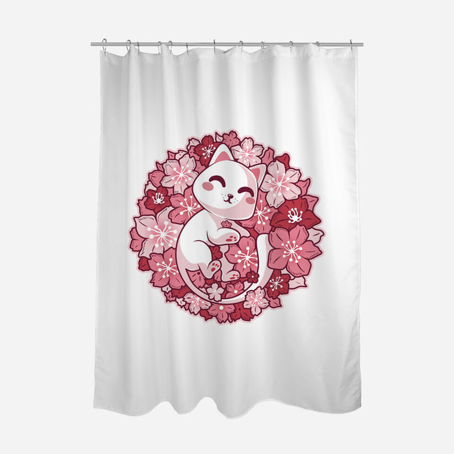 Spring Kittens-None-Polyester-Shower Curtain-erion_designs