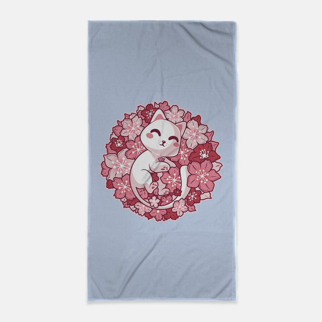 Spring Kittens-None-Beach-Towel-erion_designs