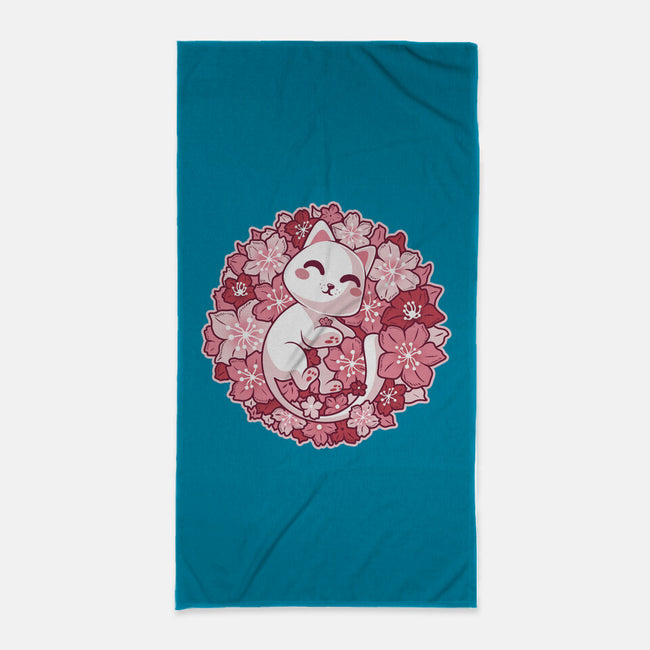 Spring Kittens-None-Beach-Towel-erion_designs