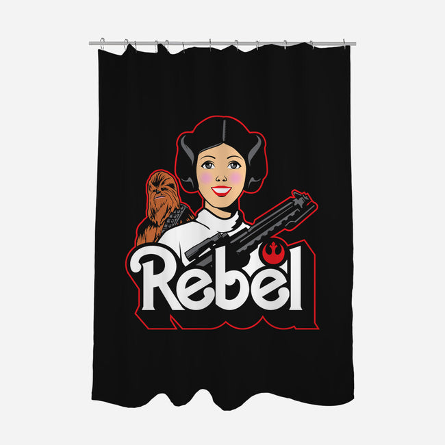 Rebel Barbie-None-Polyester-Shower Curtain-arace