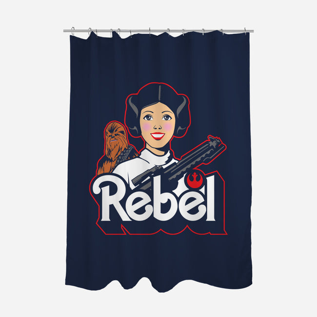 Rebel Barbie-None-Polyester-Shower Curtain-arace