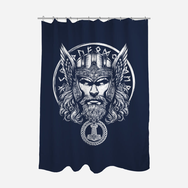 God Of Lightning And Thunder-None-Polyester-Shower Curtain-DrMonekers
