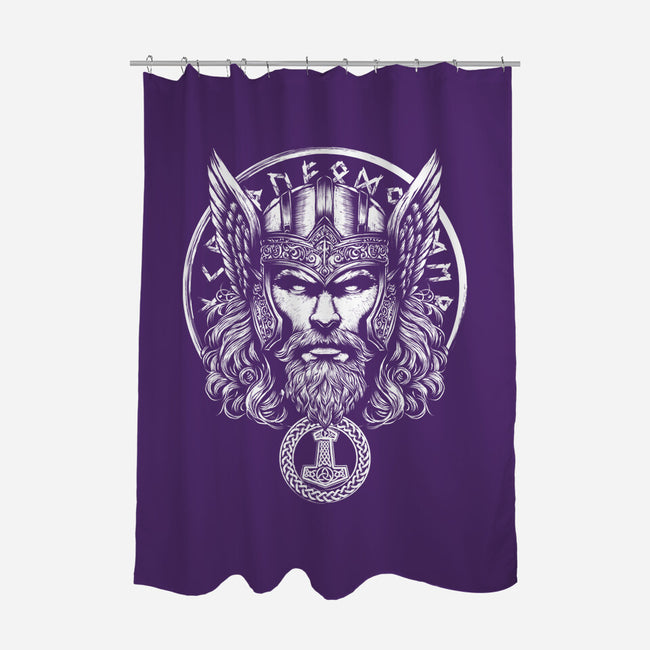 God Of Lightning And Thunder-None-Polyester-Shower Curtain-DrMonekers