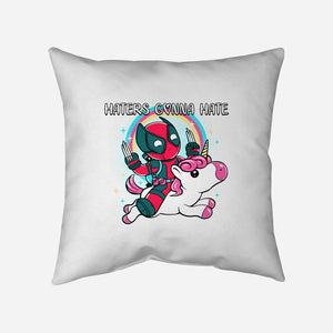 Haters Gonna Hate-None-Non-Removable Cover w Insert-Throw Pillow-naomori