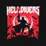 Helldivers Doom-Womens-Racerback-Tank-rocketman_art