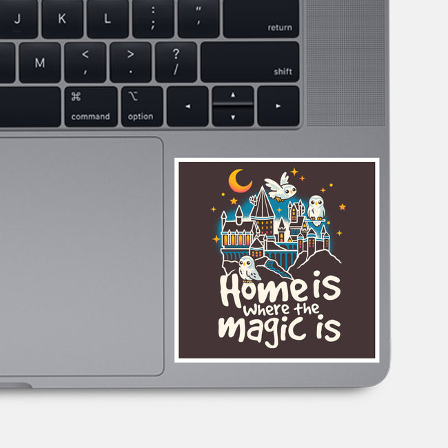 Home Is Where The Magic Is-None-Glossy-Sticker-NemiMakeit