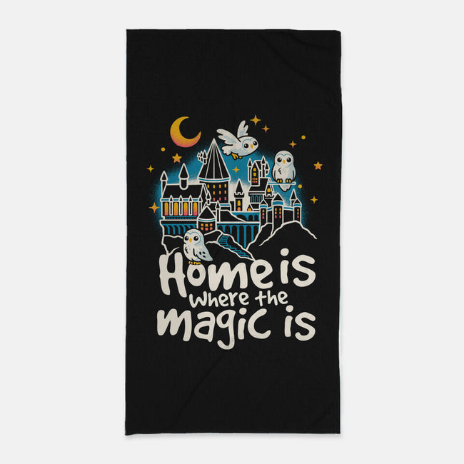 Home Is Where The Magic Is-None-Beach-Towel-NemiMakeit