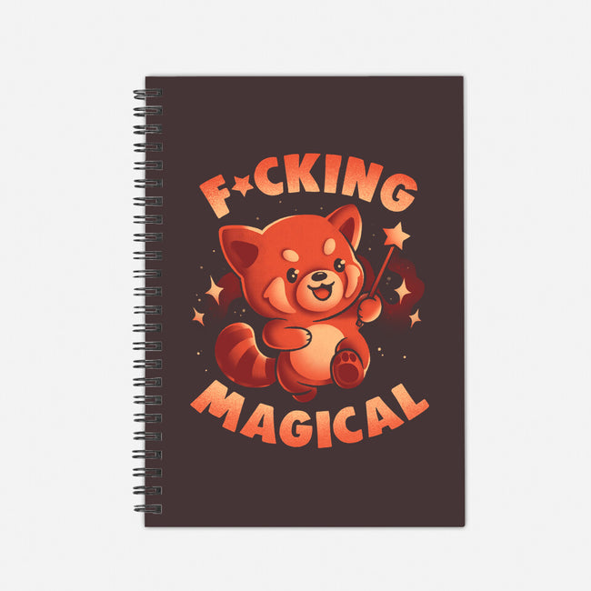 Red Panda Magic-None-Dot Grid-Notebook-eduely
