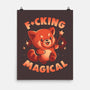 Red Panda Magic-None-Matte-Poster-eduely