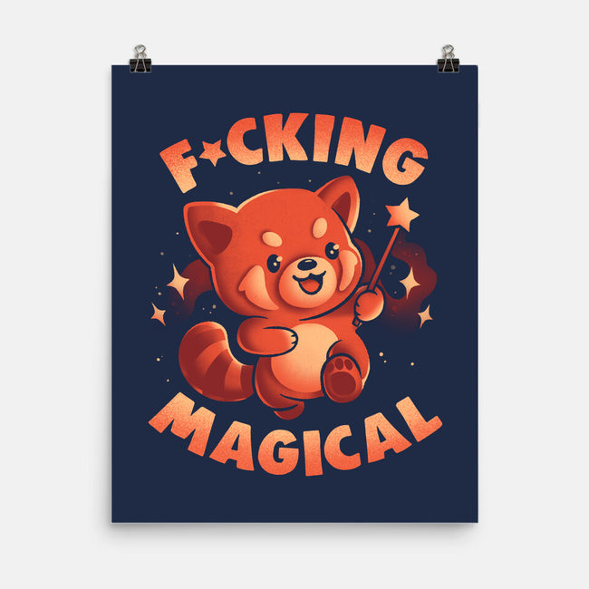 Red Panda Magic-None-Matte-Poster-eduely