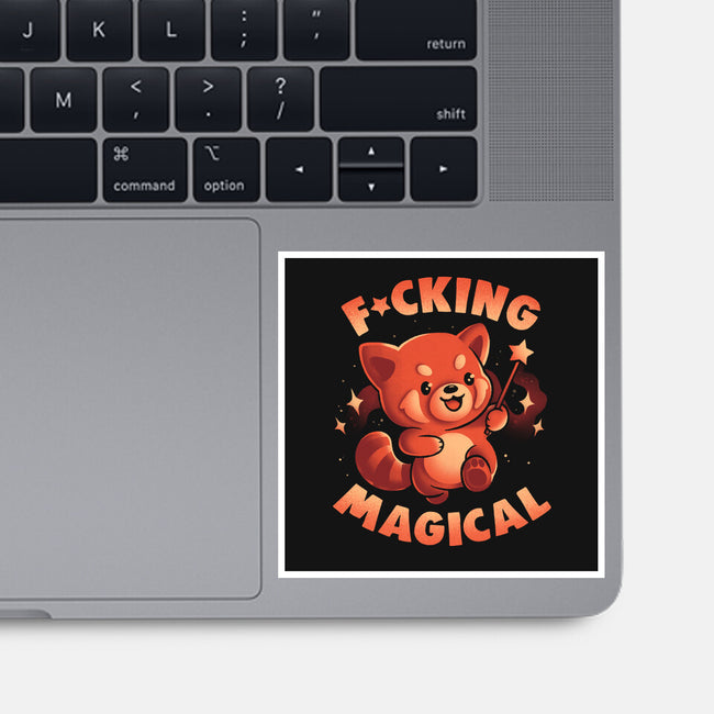 Red Panda Magic-None-Glossy-Sticker-eduely