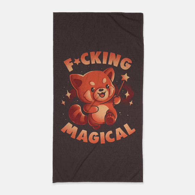 Red Panda Magic-None-Beach-Towel-eduely