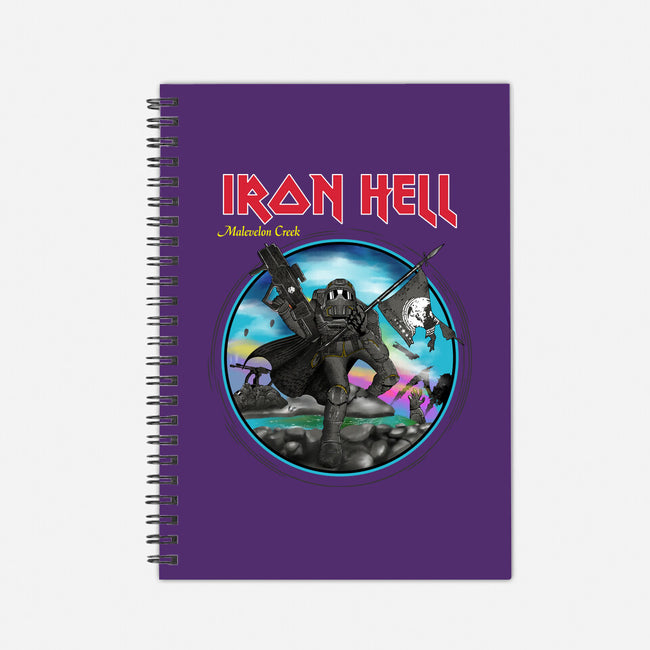 Iron Hell-None-Dot Grid-Notebook-rocketman_art