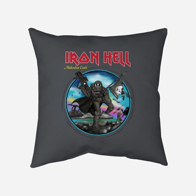 Iron Hell-None-Removable Cover-Throw Pillow-rocketman_art