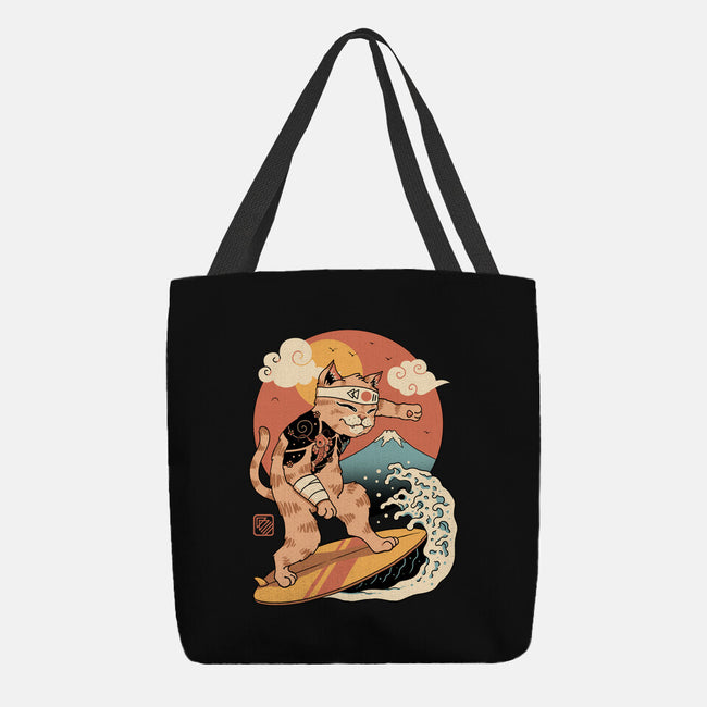 Meowster Surfer-None-Basic Tote-Bag-vp021