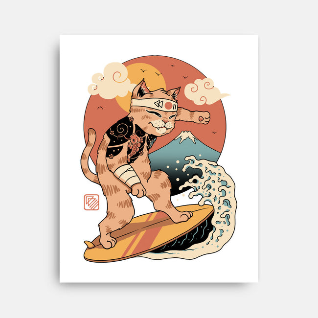 Meowster Surfer-None-Stretched-Canvas-vp021